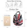 DEEVORCA Women Backpack Fashionable Double Shoulder Bag Detachable Shoulder Strap