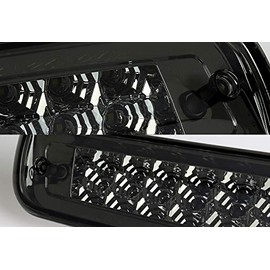 EPARTS 1 Piece Chrome Housing Smoke Lens LED 3rd Third Brake Rear Roof Center High Mount Light Fit For 2009-2018 Dodge Ram 1500