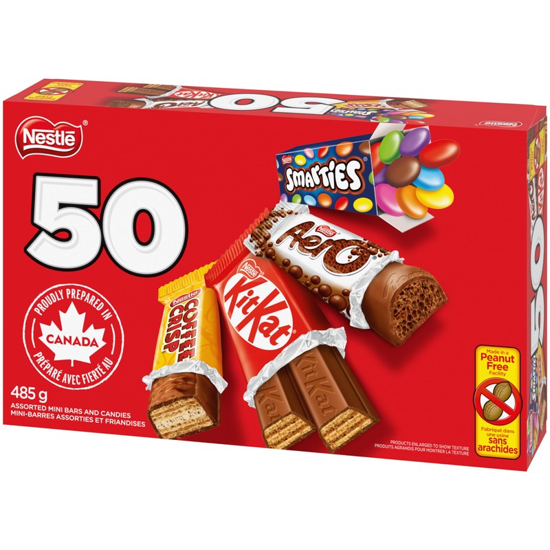 KITKAT, AERO, SMARTIES & COFFEE CRISP Mini Bars & Candies,