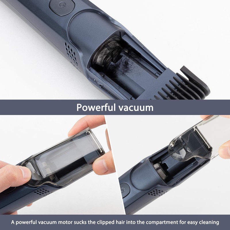 Vacuum Beard Trimmer for Men with 20 Length and Styles