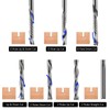 CNC Router Bits Set 1/8" Shank,1/8 end Mill CNC Router