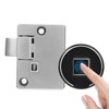 Fingerprint Cabinet Lock Kit Biometric Keyless Locking Anti‑Theft Low Battery