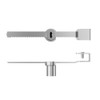 Sliding Glass Door Ratchet Lock with Chrome Finish – Keyed