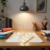 Golden Hollow Long Tail Wire Binder Clips, Paper Binder Large