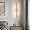 HAHZT Modern Bathroom Vanity Light: Brushed Nickel 32 inch 28W