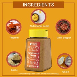 USimplySeason Spicy Nutritional Yeast Seasoning (4.8oz) - Sprinkle, Season, Savor Plant-Based "Cheesy" Bliss!