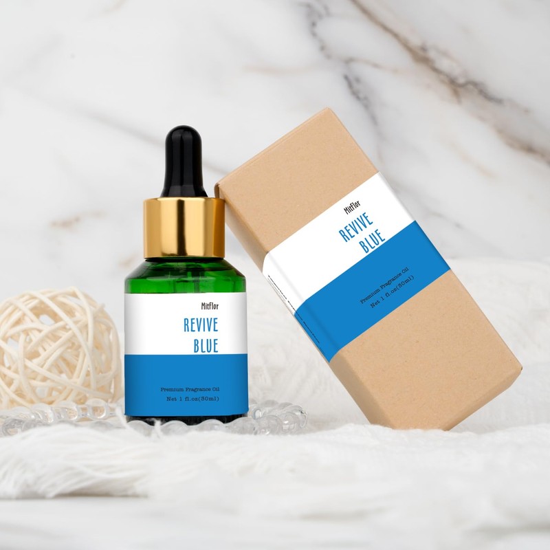 Revive Blue Fragrance Oil, MitFlor Single Scented Oil, Large Size