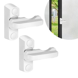 2 Pcs Sash Jammers, Sash Window Locks Door Jammer Security Blocker, Extra Security Locks for UPVC Doors & Windows, Indoor & Outdoor (White)