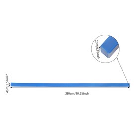 Undercat Concrete Mold, Concrete Edge Form Mold, Concrete Stone Rock Edge Form Liner, Seamless Concrete Texture Mold for Countertop, Steps, Benches & Fireplaces (Blue, 1.57" W x 90.55" L x 0.79" T)