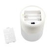 Stonebriar Set of 3 LED Pillar in Clear Glass Hurricane