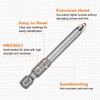 HARFINGTON 5pcs PZ2 Screwdriver Bit 1/4" Hex Shank 65mm/2.56" Length