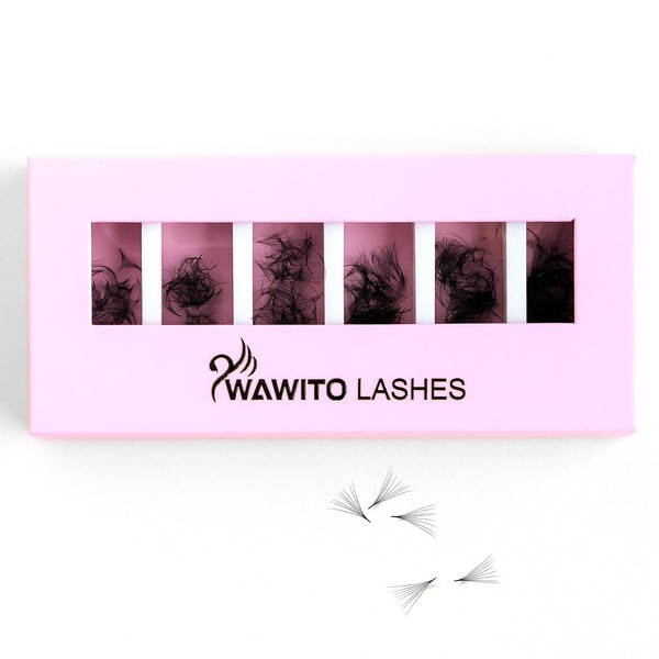 Lash Extension WAWITO 10D Premade Fans Eyelash Extensions 750pcs Pre