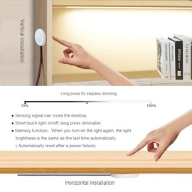 Interruptor de atenuación táctil LED oculto de 12 V, CC 3.7-24 V, 72 W, sensor táctil, interruptores de atenuación continuos para tiras de luces LED para el hogar inteligente, madera