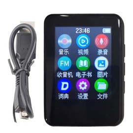 Bluetooth 5.0 MP4 Player HiFi Lossless Sound HD Touchscreen Portable Music Player with Speaker FM Radio Voice Recorder