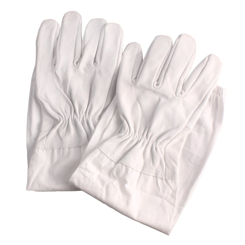 Andux 1 Pair Professional Beekeeping Gloves Long Sleeve Protective Gloves