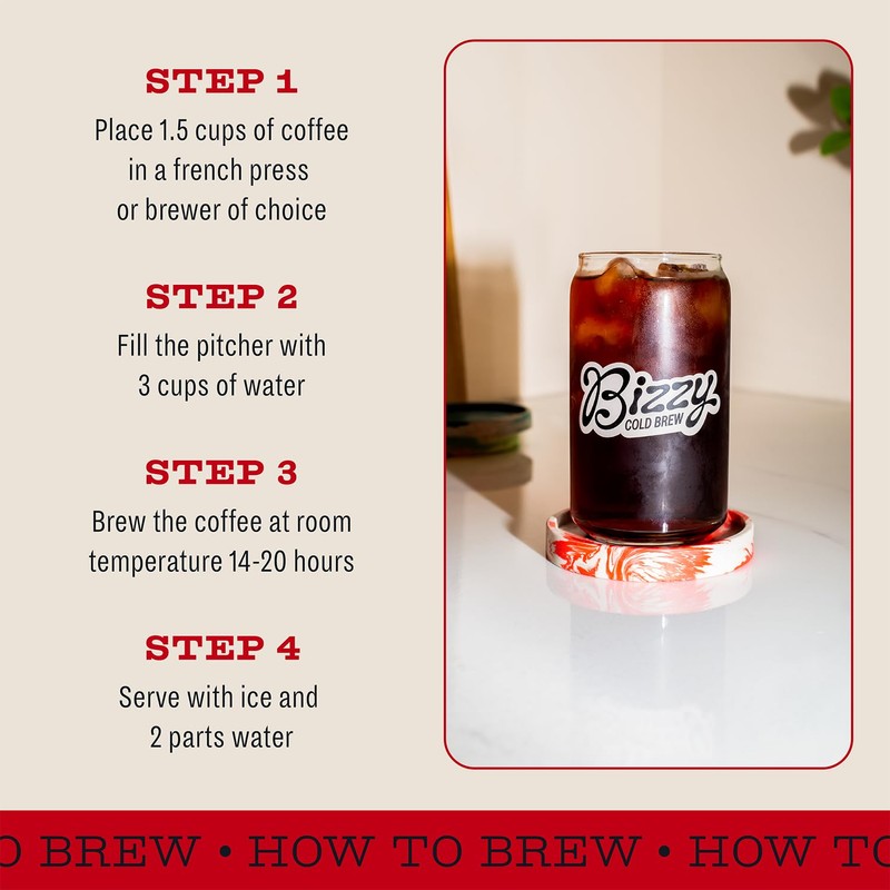 Bizzy Organic Cold Brew Coffee | Smooth & Sweet Blend