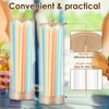 FwQoFvk Straw Holder Dispenser, Drinking Straw Organizer Container, Practical and