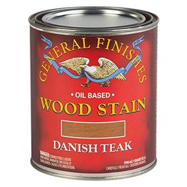 General Finishes Oil Based Penetrating Wood Stain, 1 Quart, Danish Teak