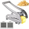 French Fry Cutter, Potato Chipper with 2 Blades Stainless Steel