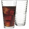 Circleware 4-Piece Set of Heavy Base Highball Drinking Glasses Tumblers,