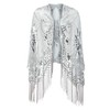 Fatycostume Women's 1920s Scarf Wraps Mesh Sequin Deco Fringed Wedding