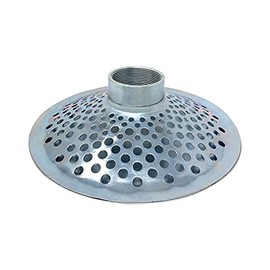 Gloxco 2" Skimmer Suction Strainer, Top Hole, Zinc Plated Steel (STR-SKTH200)