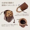imeetu Women's Shoulder Bag, Genuine Leather, 2-Way Drawstring Bag, Flower