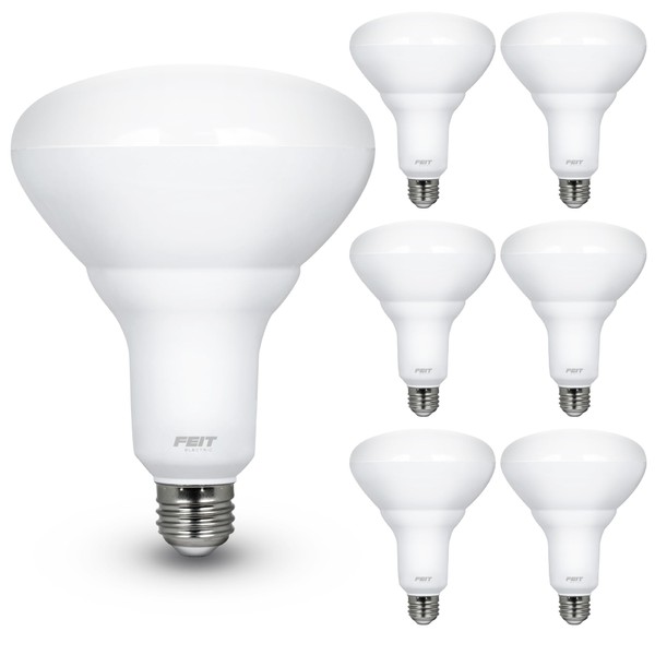 Feit Electric LED BR40 Bulbs, Dimmable, 65W Equivalent, 10 Year