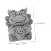 KONTONTY 2pcs Mini Lion Sculpture Lions Mane Adornment Statue Decor