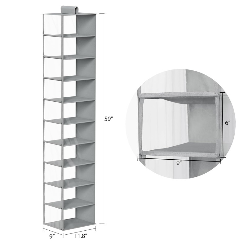 KEEGH Hat Organizer for Closet Hanging Hat Rack Cap Holder