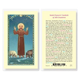 St. Francis Canticle of All Creatures Laminated Holy Cards, 25-Count Value Pack