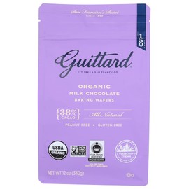 GUITTARD Organic 38% Chocolate Baking Wafers, 12 OZ
