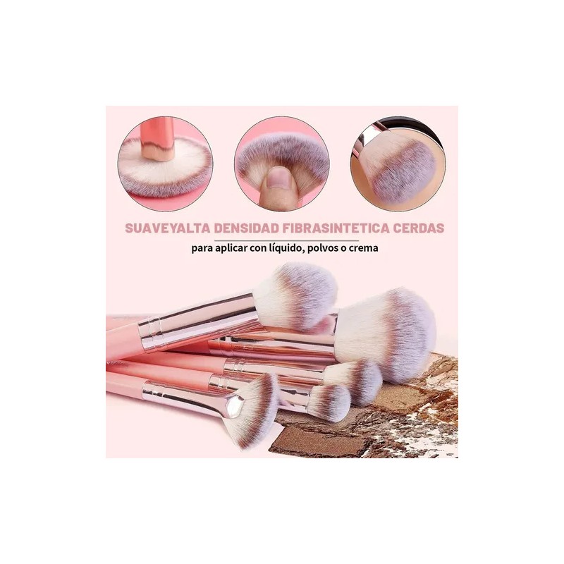 51pcs Brochas Maquillaje Profesional Esponjas Neceseres