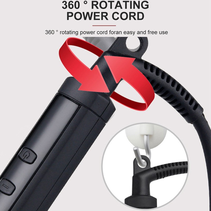 Hair Curler Electric LCD Ceramic Hair Curling Wand Rod Cone