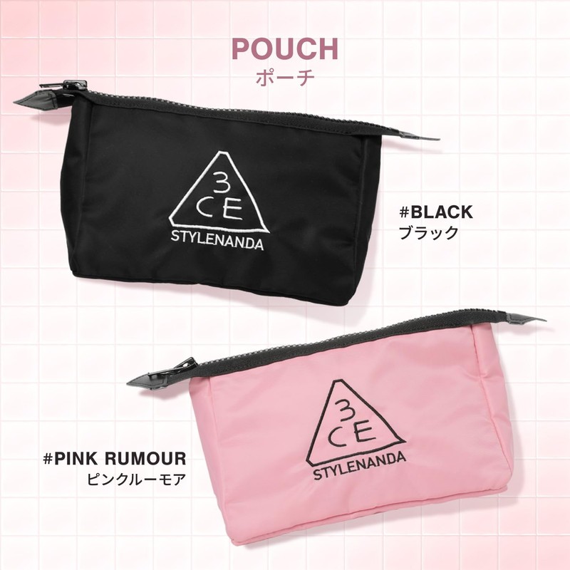 3CE Pink Lumore Cosmetic Pouch Mini Pouch