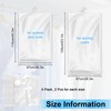 Pack of 4 Vacuum Bags for Hanging, Hanging Clothes Bags