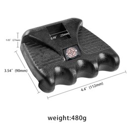 Bulletproof Billiards "Receiver" Q-Claw Cue Claw Pool Cue Holder, 2, 3 or 4 Cues, Black (3 Cue)