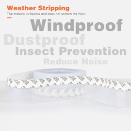 26 Feet Silicone Seal Strip,Door Weather Stripping Door Seal Strip Window Seal Silicone Sealing Tape for Door Draft Stopper Adhesive Tape for Doors Windows and Shower Glass Gaps (White, 25MM)