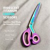 9.5" Rainbow Heavy Duty Tailor Fabric Scissors, Purple Pink