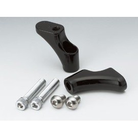 Kijima HD-01949 Motorbike Parts Meter Moving Stay, Sportster Model ('92-'11)/Dyna Model ('92-'05), Die-cast/Black, 2-Piece