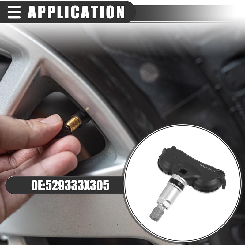 QUARKZMAN Programmed Tyre Pressure Sensor 433 MHz for Hyundai No.