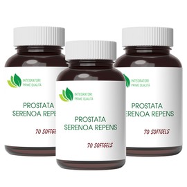 Prostata Serenoa Repens 210 Softgels con 320 mg di olio titolato al 85% - 95% in acidi grassi, per la prostata e le vie urinarie, 1 Softgel al dì