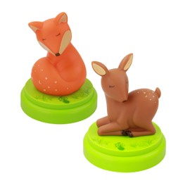 ANSMANN Nachtlicht Fuchs & Reh Set - Süße Einschlafhilfe mit Touchsensor - LED Nachtlicht für Baby & Kind ideal als Nachtlampe Schlummerlicht Kinderlampe Nachttischlampe Schlaflicht im Kinderzimmer