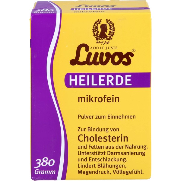 Luvos Heilerde mikrofein Pulver zur Bindung von Cholesterin, 380 g Pulver