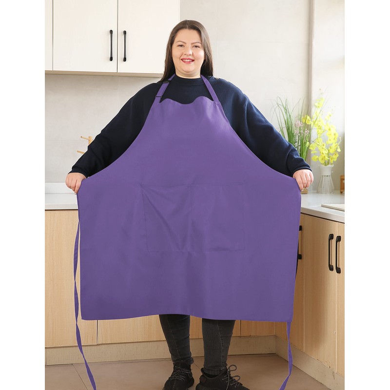 Plus Size Aprons for Women with Pockets Durable Long Adjustable