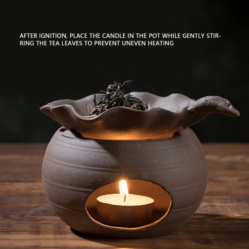 Ceramic Tea Roaster Loose Leaf Tea Warmer Tea Fragrance Roasting