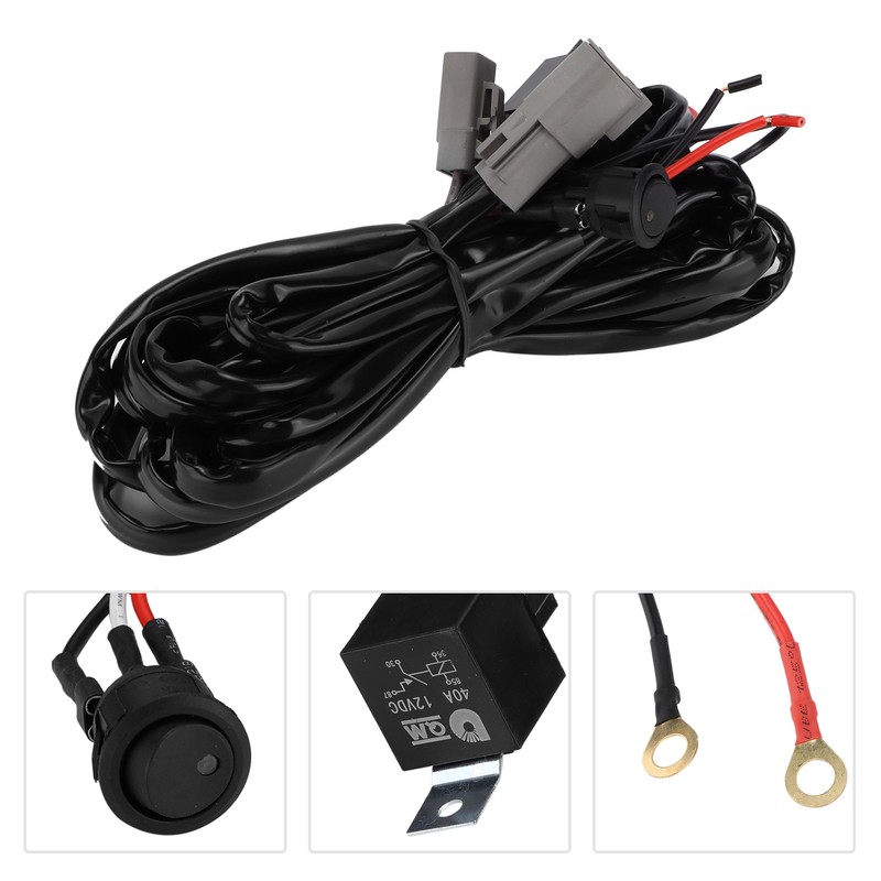 40A 12V Wiring Harness LED Spot Light Modification DT Interface