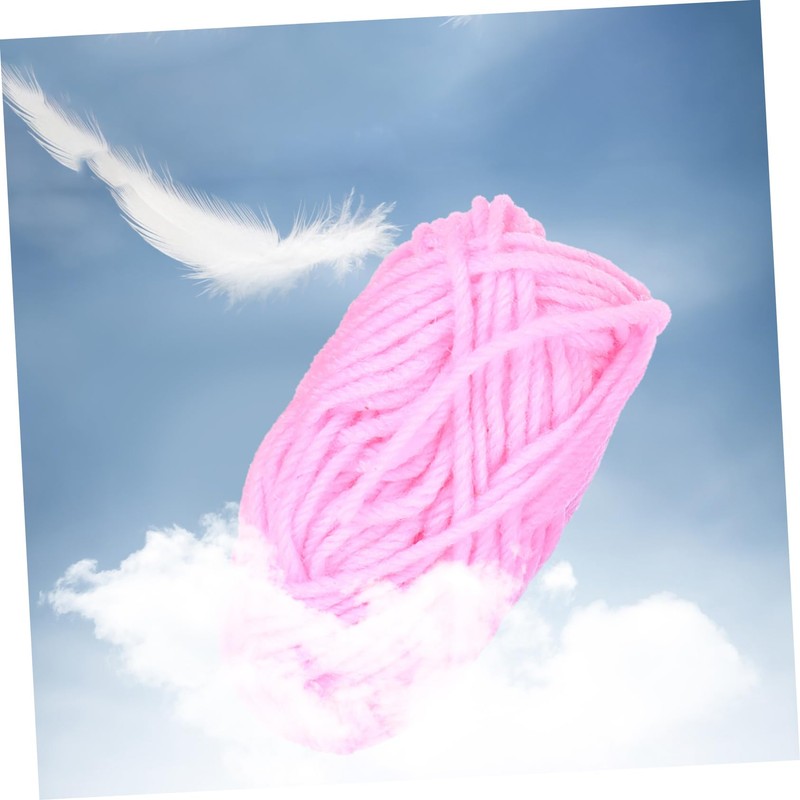 LALAFINA Acrylic Yarn Knitting Crocheting 12 Colors Soft Durable Craft