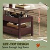 WLIVE Coffee Table, 39" Lift Top Coffee Table with Hidden