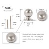 khtumeware Brushed Nickel Cabinet knobs,10 Pack 1 Inch (25mm) Diameter
